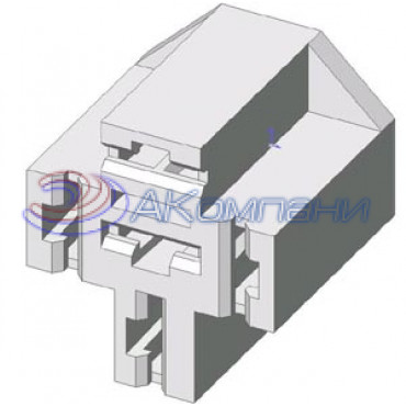 2121-3724 061 Колодка 5-ти клеммовая гнездовая серии 6,3